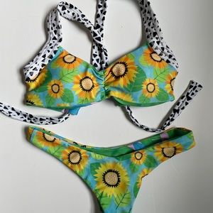 Moana Bikini Retro Fox Set, old small, new XS